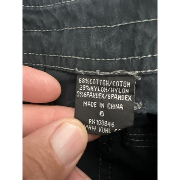 Kuhl Splash Roll Up Womens 6 Reg Black Hiking Cargo Camping Pants Gorpcore Sport - Picture 8 of 12